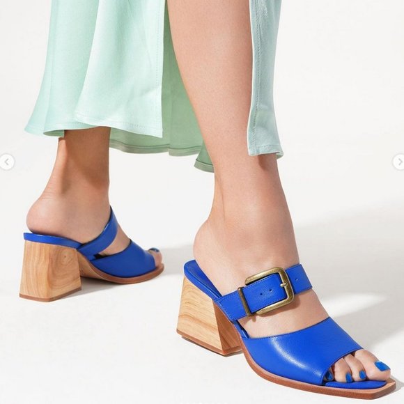 Charlotte Stone Red Heeled Sandals - Picture 4 of 14